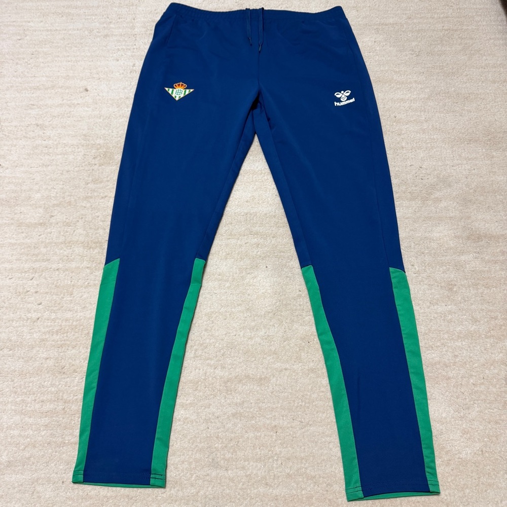 Real Betis 2022-23 Hummel Training Track Pants Blue Green Men's XL